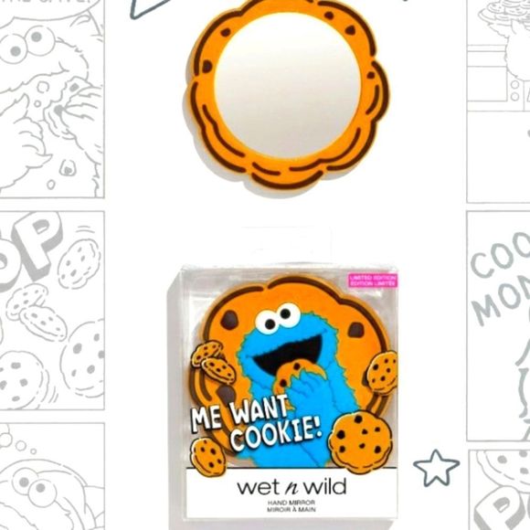 Wet-N-Wild X Sesame Street Me Want Cookies Compact Mirror - Picture 2 of 9
